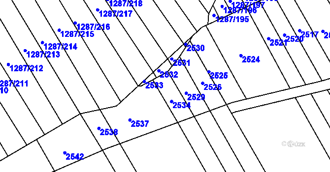 Parcela st. 941/8 v KÚ Havřice, Katastrální mapa