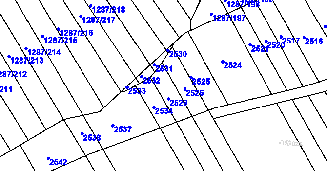 Parcela st. 941/10 v KÚ Havřice, Katastrální mapa