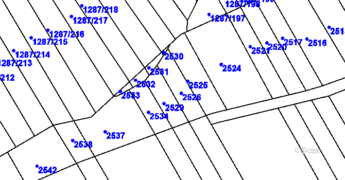 Parcela st. 941/13 v KÚ Havřice, Katastrální mapa