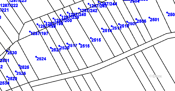 Parcela st. 941/19 v KÚ Havřice, Katastrální mapa