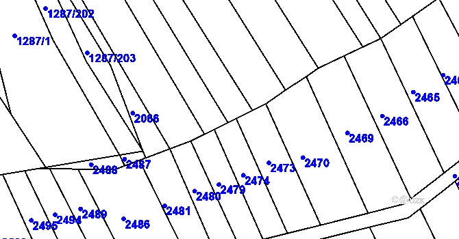 Parcela st. 941/44 v KÚ Havřice, Katastrální mapa