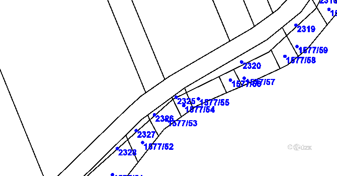 Parcela st. 956/61 v KÚ Havřice, Katastrální mapa