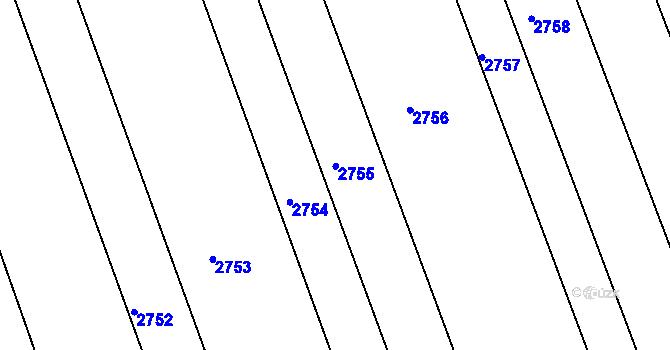 Parcela st. 958/418 v KÚ Havřice, Katastrální mapa