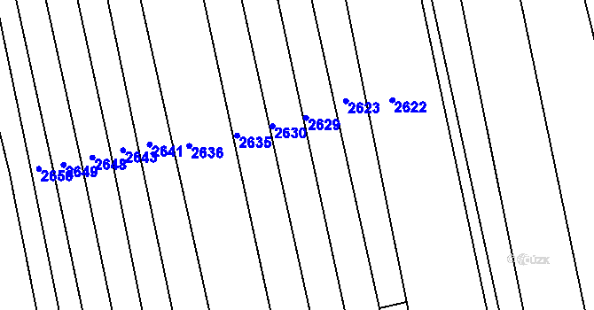 Parcela st. 966/44 v KÚ Havřice, Katastrální mapa