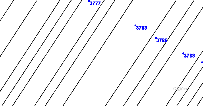 Parcela st. 1090/244 v KÚ Havřice, Katastrální mapa