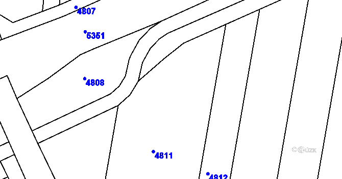 Parcela st. 1094/20 v KÚ Havřice, Katastrální mapa