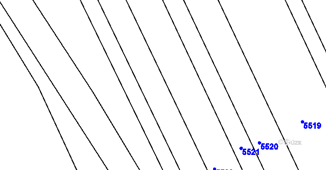 Parcela st. 1113/6 v KÚ Havřice, Katastrální mapa