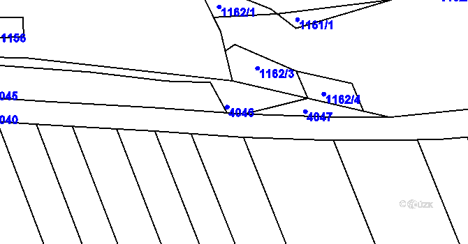 Parcela st. 1129/202 v KÚ Havřice, Katastrální mapa