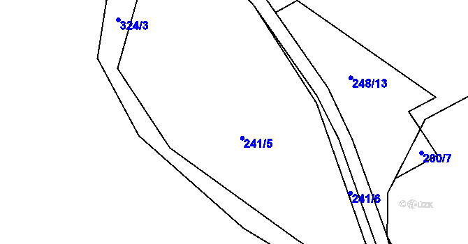Parcela st. 241 v KÚ Lipná u Hazlova, Katastrální mapa