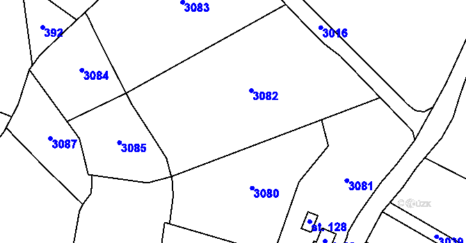 Parcela st. 575/3 v KÚ Hejnice u Žamberka, Katastrální mapa
