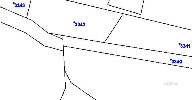 Parcela st. 727/1 v KÚ Hejnice u Žamberka, Katastrální mapa
