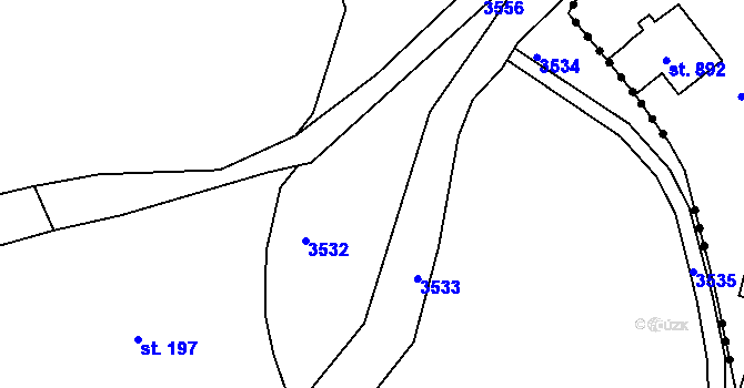 Parcela st. 954/4 v KÚ Hejtmánkovice, Katastrální mapa