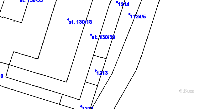 Parcela st. 130/11 v KÚ Herálec, Katastrální mapa