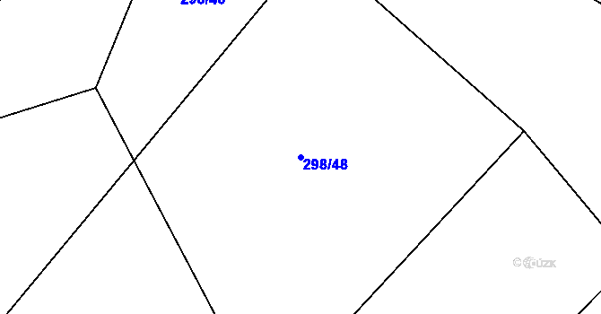 Parcela st. 298/48 v KÚ Herálec, Katastrální mapa