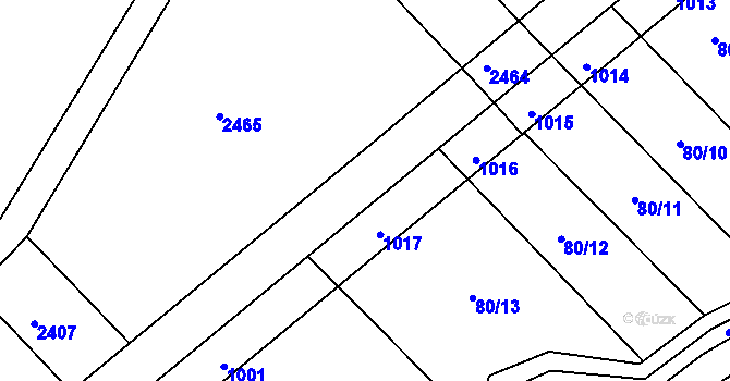 Parcela st. 1047/62 v KÚ Český Herálec, Katastrální mapa