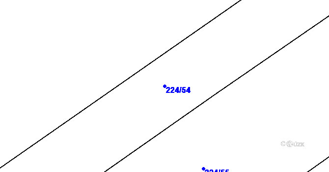 Parcela st. 224/54 v KÚ Heroltice u Jihlavy, Katastrální mapa