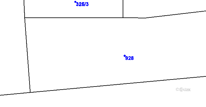 Parcela st. 44/1 v KÚ Heřmaň, Katastrální mapa