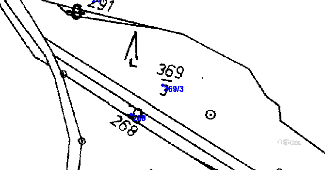Parcela st. 369/3 v KÚ Heřmaň, Katastrální mapa