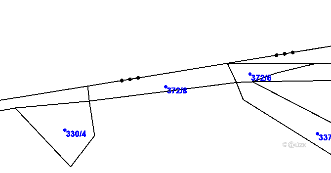 Parcela st. 372/8 v KÚ Heřmaneč, Katastrální mapa