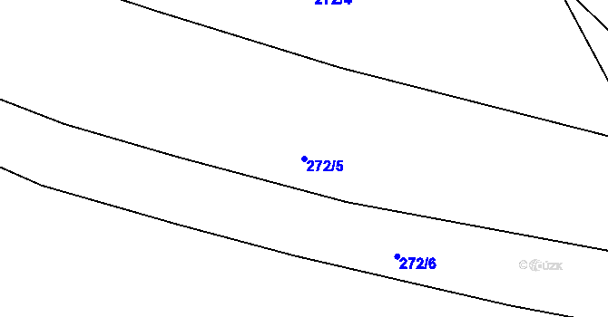 Parcela st. 272/5 v KÚ Heřmanice u Polomi, Katastrální mapa
