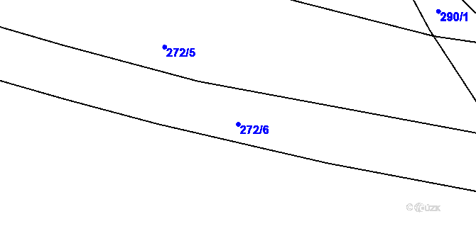 Parcela st. 272/6 v KÚ Heřmanice u Polomi, Katastrální mapa