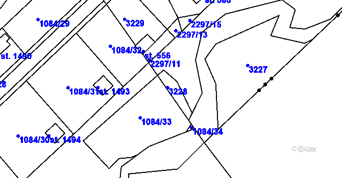 Parcela st. 2297/18 v KÚ Heřmánkovice, Katastrální mapa