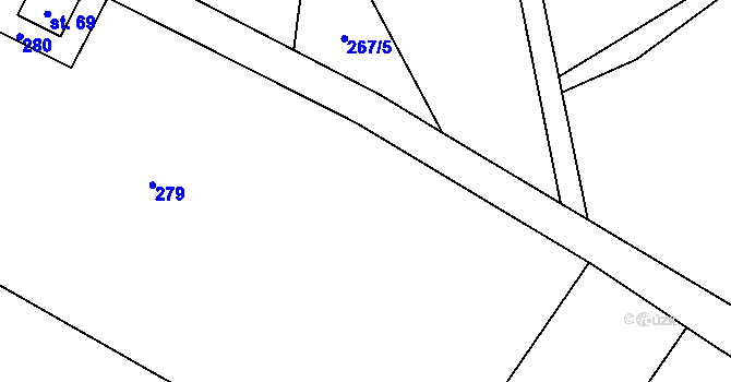 Parcela st. 6/2 v KÚ Janovičky u Broumova, Katastrální mapa