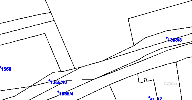Parcela st. 68/3 v KÚ Heřmanov, Katastrální mapa