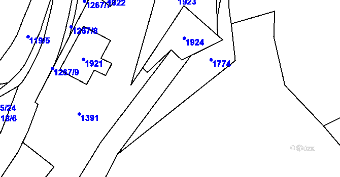 Parcela st. 114/2 v KÚ Heřmanov, Katastrální mapa