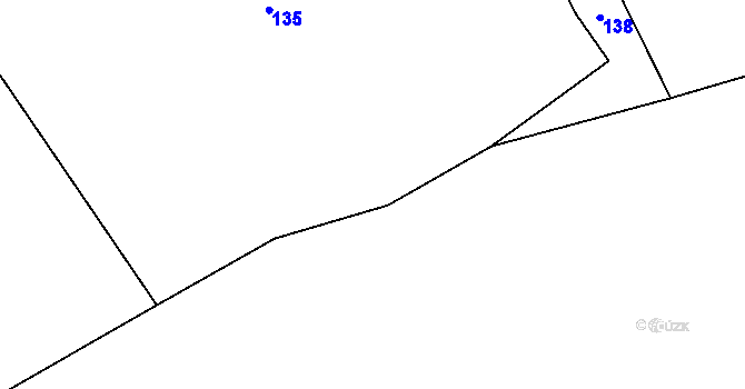 Parcela st. 133 v KÚ Heřmanov, Katastrální mapa