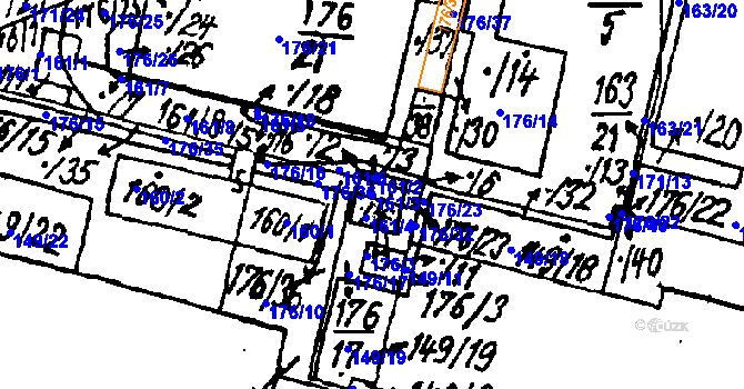 Parcela st. 161/3 v KÚ Vlkýš, Katastrální mapa