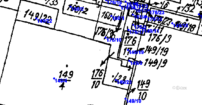 Parcela st. 176/41 v KÚ Vlkýš, Katastrální mapa