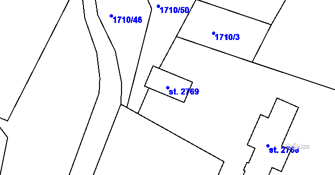 Parcela st. 2769 v KÚ Heřmanův Městec, Katastrální mapa