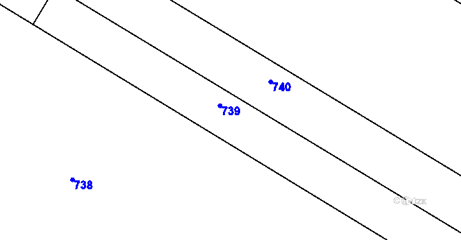 Parcela st. 281/6 v KÚ Hlásná Lhota u Jičína, Katastrální mapa