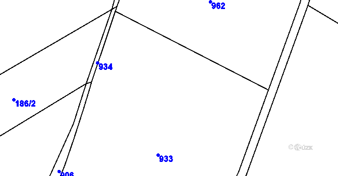 Parcela st. 189/27 v KÚ Hluboká u Skutče, Katastrální mapa