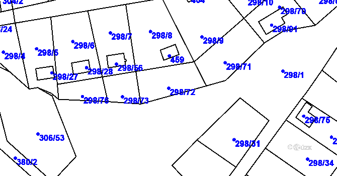 Parcela st. 298/72 v KÚ Munice, Katastrální mapa