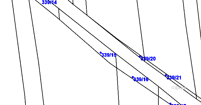 Parcela st. 339/15 v KÚ Munice, Katastrální mapa