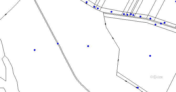 Parcela st. 700/1 v KÚ Hluboké, Katastrální mapa