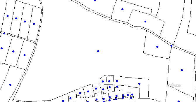 Parcela st. 589/9 v KÚ Hlubyně, Katastrální mapa