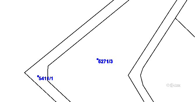 Parcela st. 5270/2 v KÚ Hnanice, Katastrální mapa
