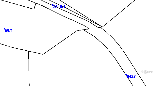 Parcela st. 59/3 v KÚ Hnátnice, Katastrální mapa