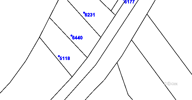 Parcela st. 1391/41 v KÚ Hnátnice, Katastrální mapa