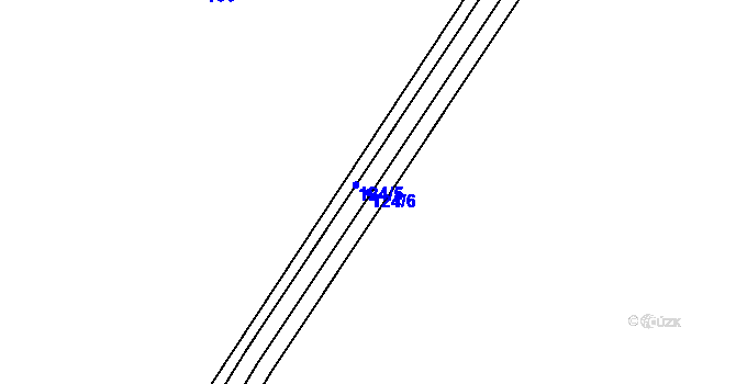 Parcela st. 124/6 v KÚ Hněvčeves, Katastrální mapa