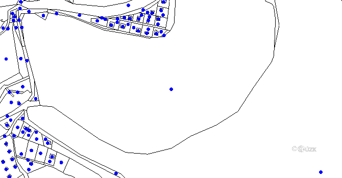 Parcela st. 526/1 v KÚ Hodkov, Katastrální mapa