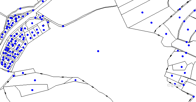 Parcela st. 550/7 v KÚ Hodkov, Katastrální mapa