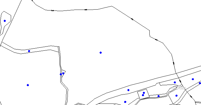 Parcela st. 211/1 v KÚ Hodonín u Kunštátu, Katastrální mapa