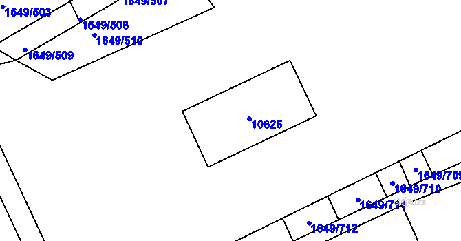Parcela st. 4086 v KÚ Hodonín, Katastrální mapa