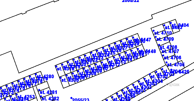 Parcela st. 4325 v KÚ Hodonín, Katastrální mapa