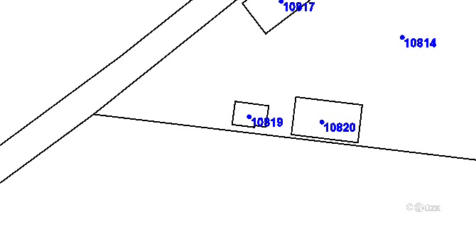 Parcela st. 7928 v KÚ Hodonín, Katastrální mapa