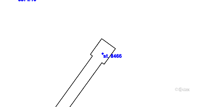 Parcela st. 8466 v KÚ Hodonín, Katastrální mapa